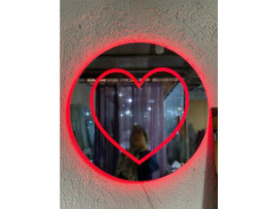 آینه روشویی مدل آتیلا طرح قلب